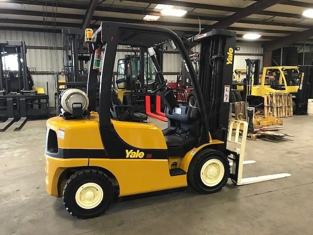 Yale, GLP050VX, 2007, 5,000 lbs Capacity, Triple Mast, Sideshift, LP Gas