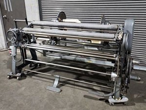 Utica, Fabric Roll Slitter, 78" Overall Shaft, 15" Blade, 220V