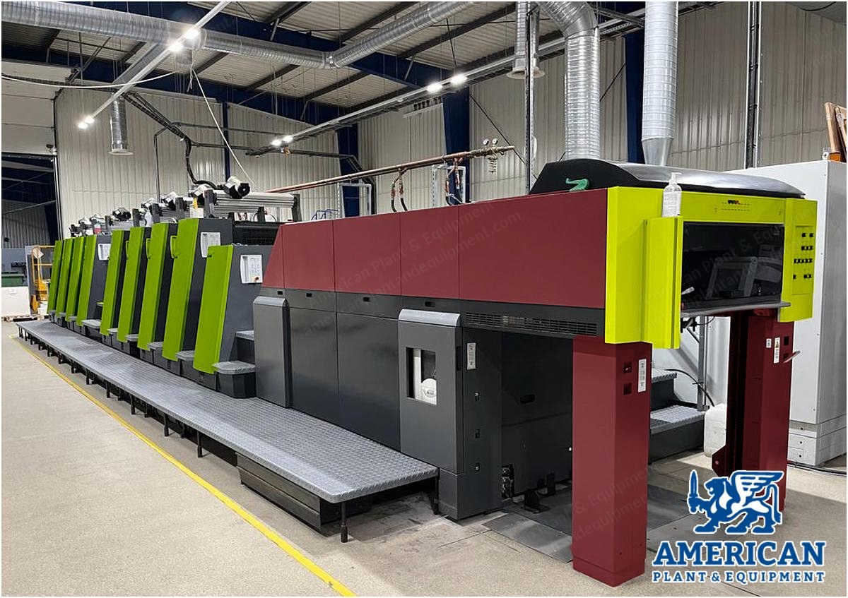 Heidelberg, CD 74-8P+LX, 2007, 8 Colors, Perfecting 4+4 / 8+0, UV/Conventional Hybrid, Coating Unit