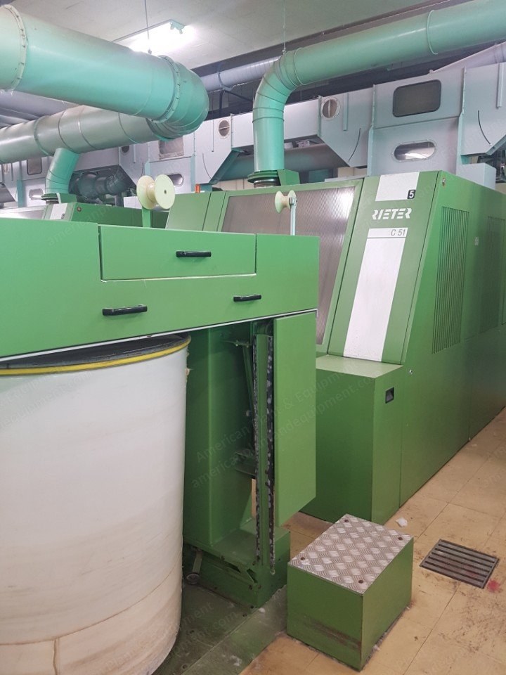 Rieter, Cotton Ring Spinning Plant, 2001 to 2004, 18,432 Spindles