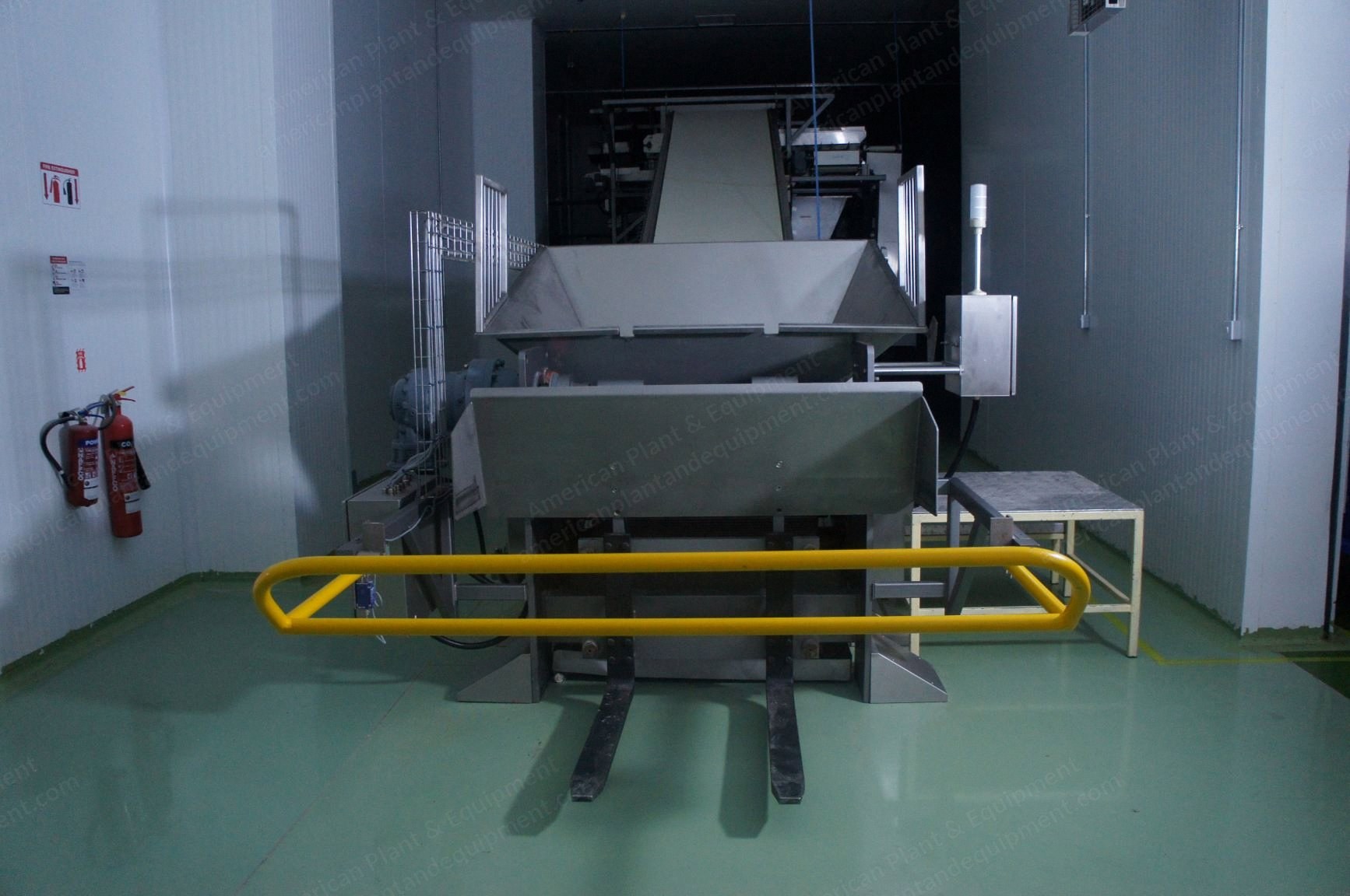 Spooner Vicars, Vertical Cut Sheet Laminator, 2014, with Tub Tilt System and Elevator Conveyor