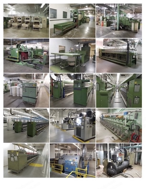 Ring and Open End Spinning Plant, 135,000 lbs/week Capacity, Polyester/Rayon/Wool/Technical Yarns