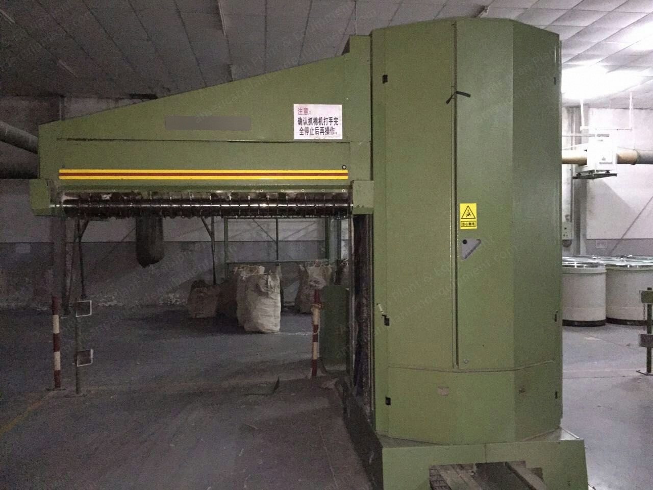 Trutzschler, DK760, 1992, Blowing-Carding Line, 10 Sets DK760 Cards, Automatic Bale Opener, Multi-Mixer, Foreign Fiber Detector