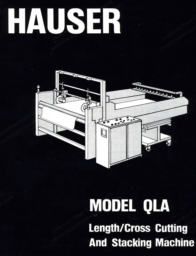 Hauser, QLA, Length and Cross Cutting and Stacking Machine