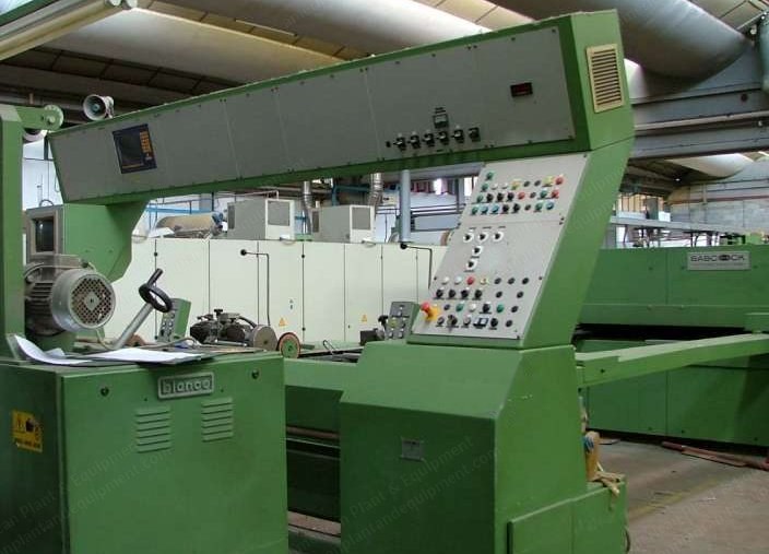 Babcock, Type 5303, 2000mm, 7 Chambers, Gas Heated Flat Tenter Machine