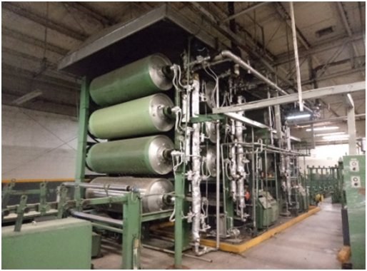 West Point, Model 881, 1994, 2100mm Max Width, 12 Beams Creel, 14 Dry Cans, 2 Size Boxes