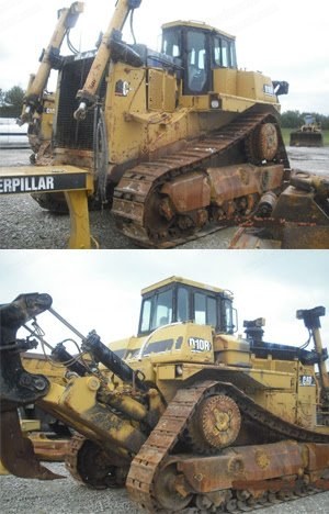 Caterpillar, D10R, 1996, Crawler Dozer, with Ripper, Enclosed ROPS