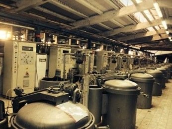 Complete Yarn and Fiber Dyeing Mill, 13 Tons per Day Total Capacity, Bobbin and Fiber Dyeing, 1990 to 1995