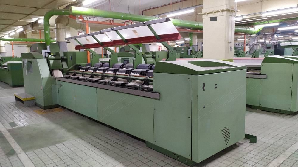 Rieter, K44, 1994 to 2014, Complete Compact Ring Spinning Plant, 14,832 Spindles