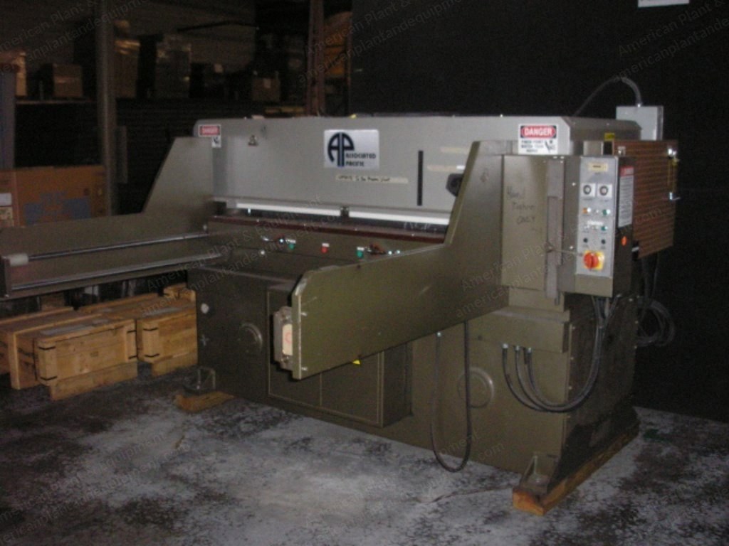 Associated Pacific, MBC-E-70, 2007, 70 Ton Full Head Die Cutter, 64" x 36" Bed Size, Sliding Table