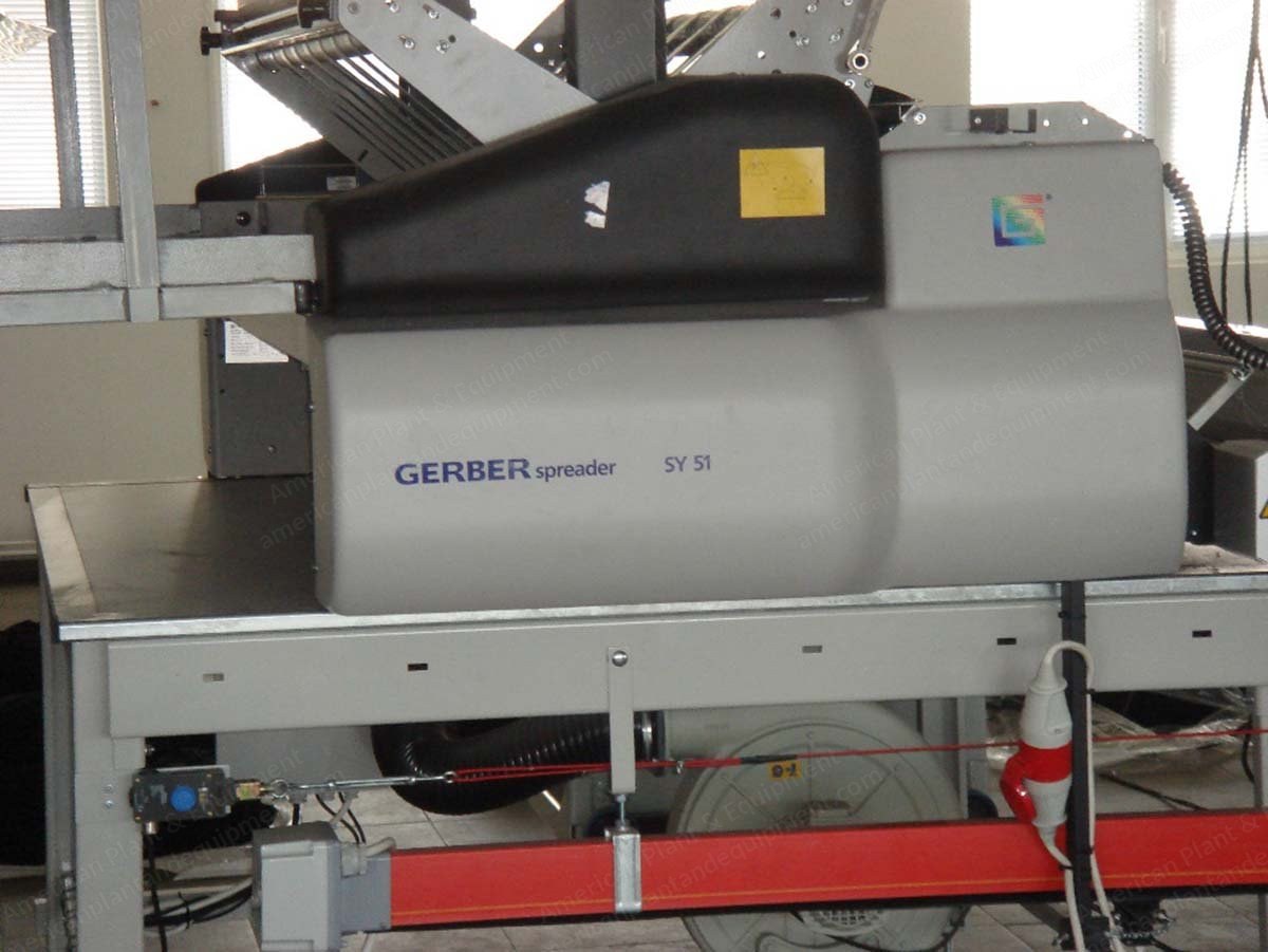 Gerber, GTxL, 2004, Automatic Cutting Line, 1700mm Fabric Width, Accumark System, Spreader Synchron SY-51