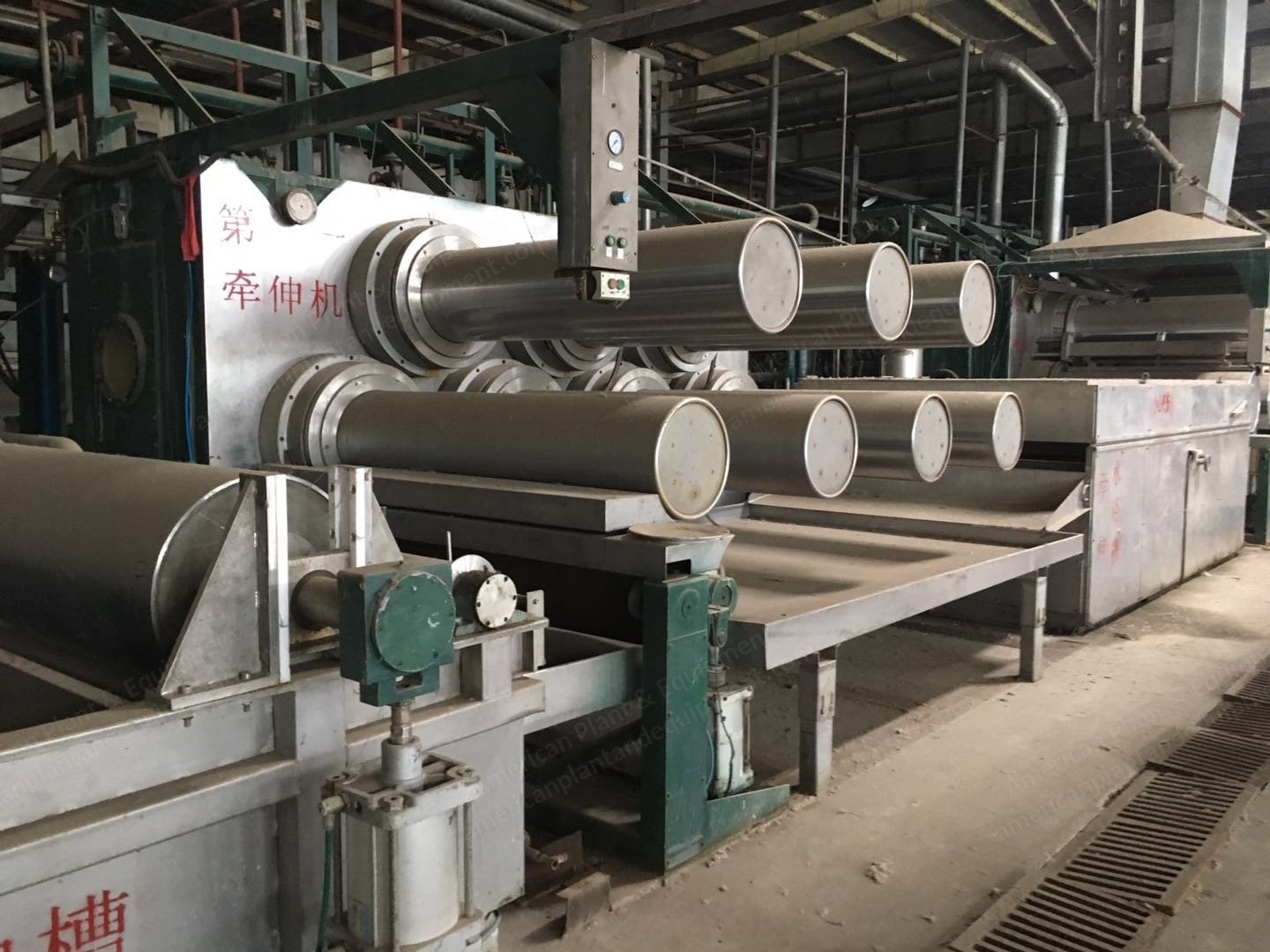 PP Fiber Spinning Line, 10000T/Y, 2010, 130mm Extruder, 12 Spinning Positions