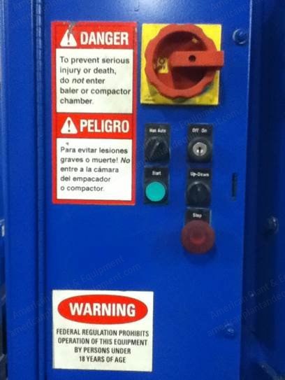 Speed Force, VBAL-7242RH, 72 inch Vertical Baler, 8 inch Ram, 20 HP