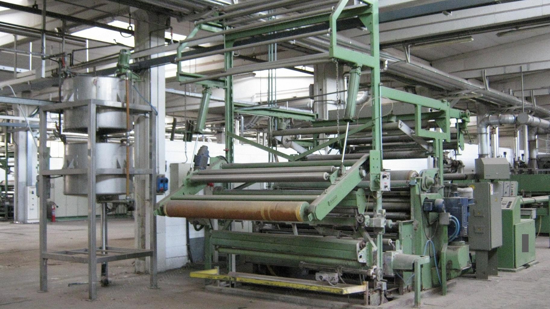 Babcock, 1983, 2000mm Working Width, 6 Chambers, Oil Heated, Pin Chain, Artos Padder, Mahlo Weft Straightener