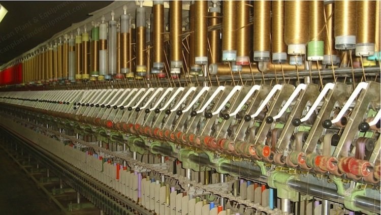 Complete Acrylic Spinning Room, For Standard and Bulk Acrylic Yarn, 1975-1998
