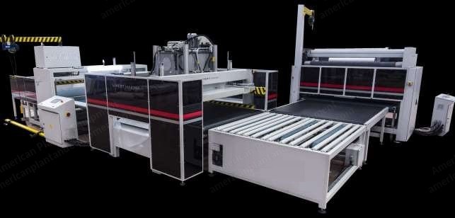 NovaStar, M-2220, Mattress Wrapping, Pressing and Rolling Machine, 3 Mattresses/min, 65 Ton Hydraulic Press