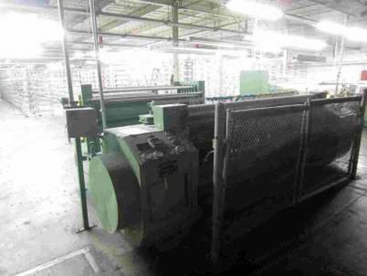 McCoy-Ellison, Model 300, 1990, 96"L x 38"D Beam Direct Warper, with Accumulator, 72-1/2" Press Roll