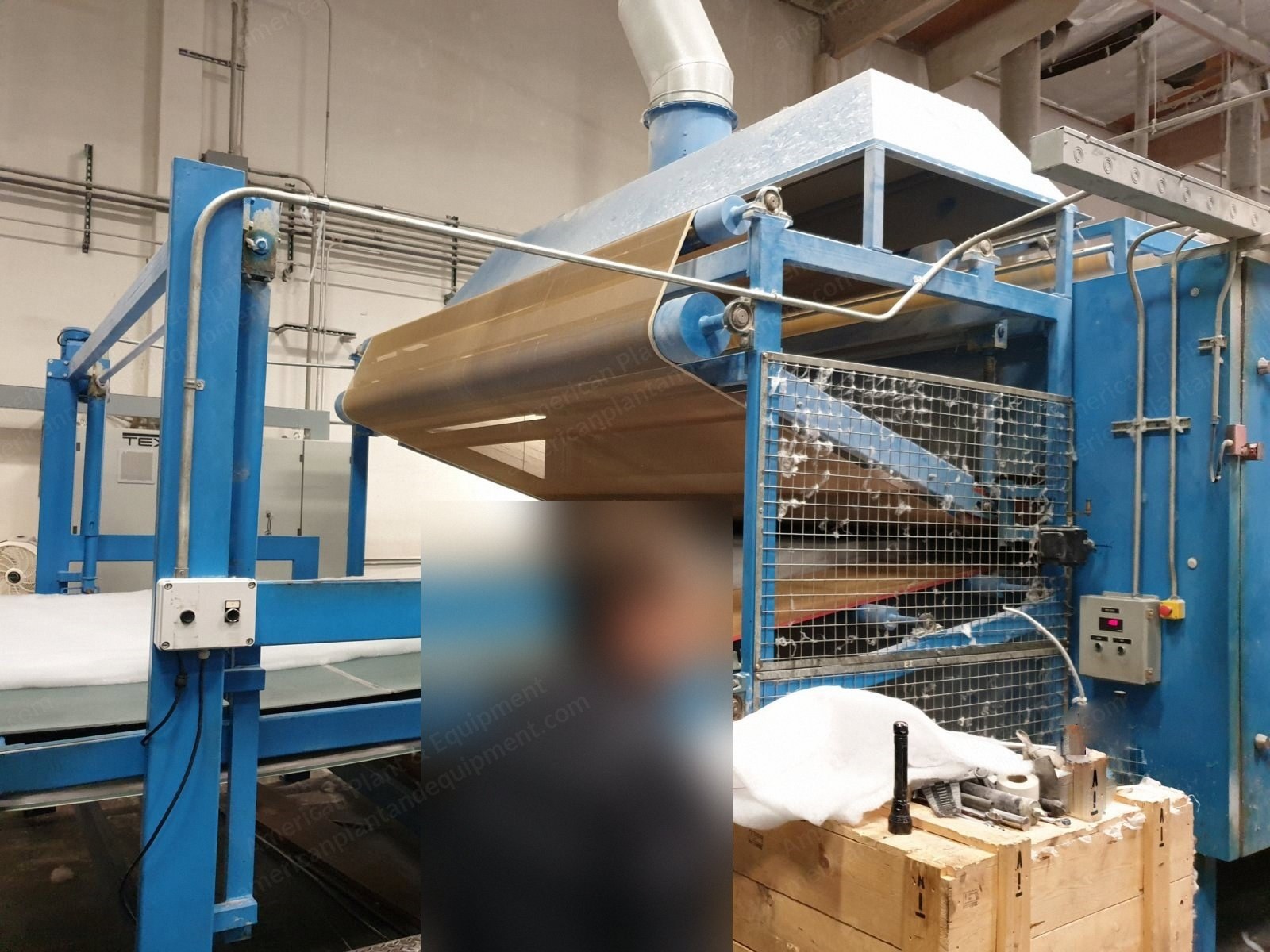 Bombi Meccanica, 1997, Thermobonding Oven, Working Width 2500mm, 3 Gas Burners, 1000 kg/h