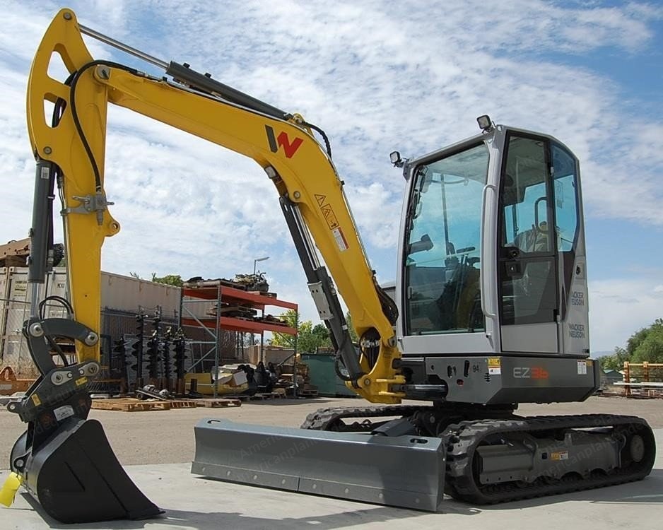 Wacker Neuson, EZ36, Mini Excavator, 2026, Zero Tail Swing With Angle Blade