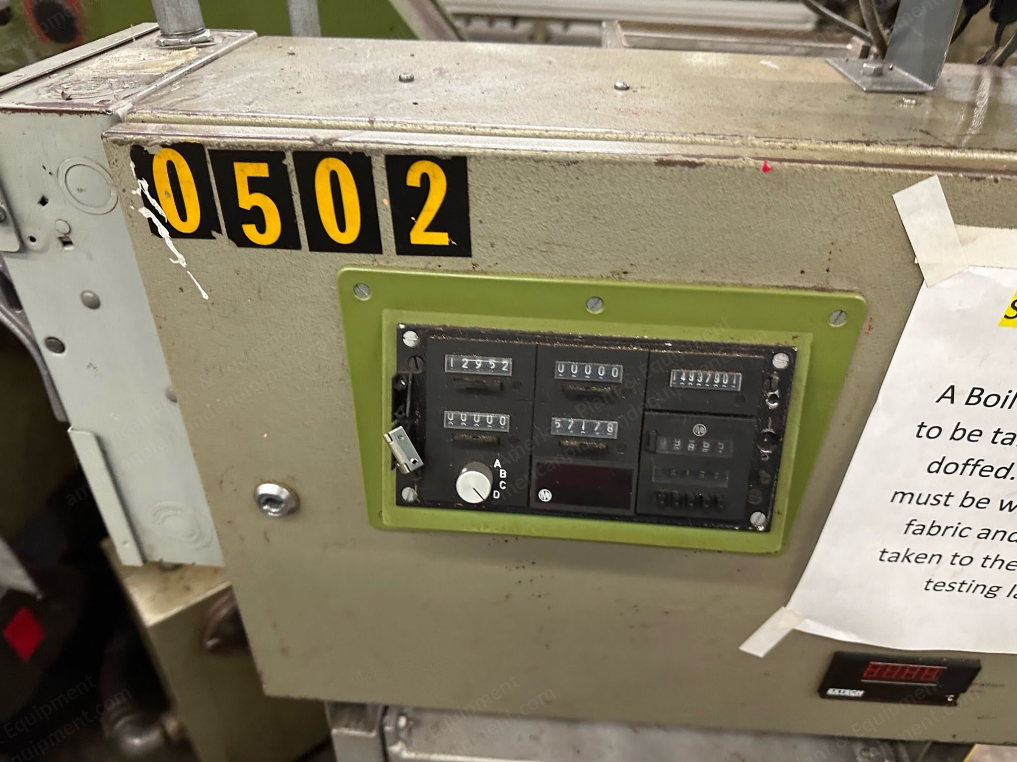 Karl Mayer, HKS2-2, Tricot Machine, Gauge 32, 130 Inches