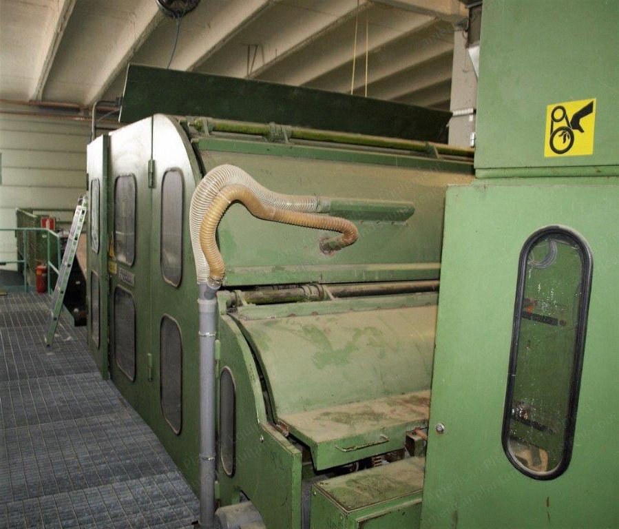 Spinnbau, Double Doffer Card, 1982, 2200mm Working Width, Avantrain + 1 Swift, Randomizing Cylinders