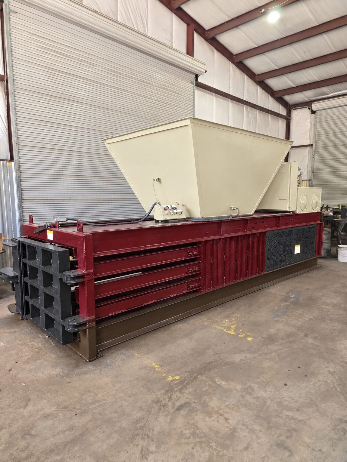 Harris, HL-50, Closed Door Baler, 30 HP, 7 inch Cylinder, 50x46 inch Clear Top, Reconditioned