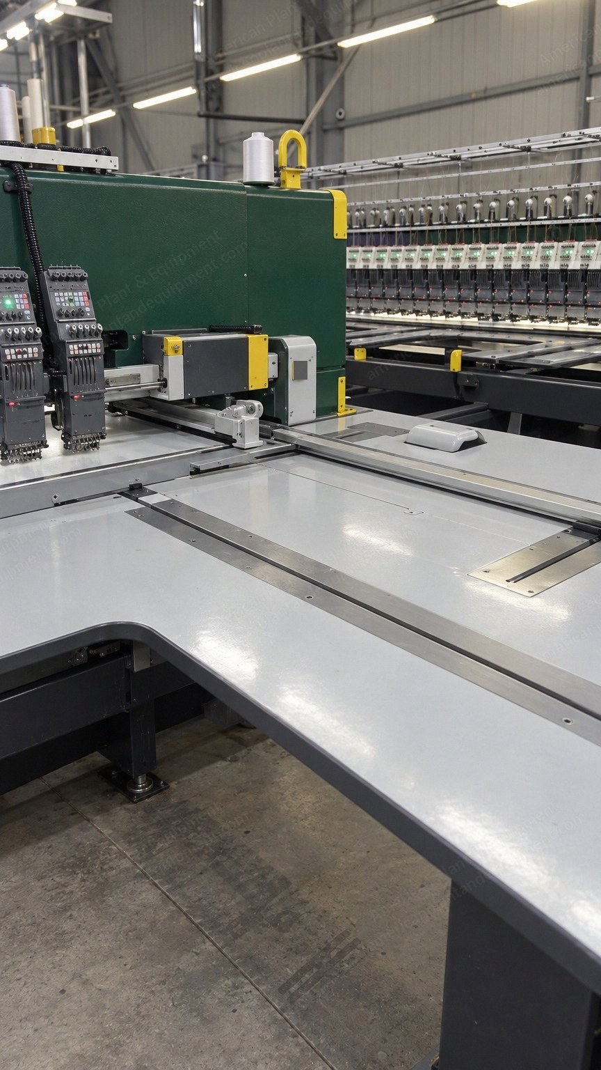 NovaStar, BE166, Single-Cording Embroidery Machine, 112 Heads, 165 x 1500 mm Embroidery Area