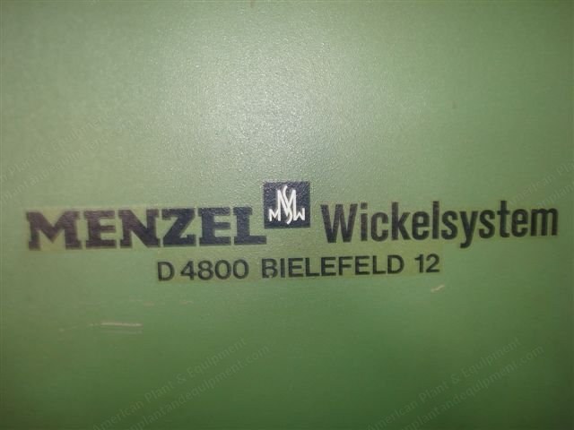 Menzel High Pile Folding and Plaiting Machine, 1990, 3200mm Max Width, E+L KF 2040 Selvedge Guiders