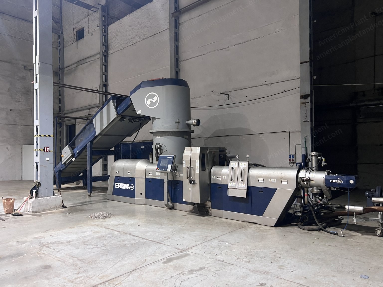 Erema, Intarema 1309 TVE Plus, 2014, Plastic Recycling and Repelletizing Line, 90 mm Screw, 600 kg/h