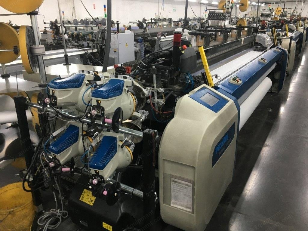 Picanol, OmniPlus Summum F-4-P, 2014, Airjet Weaving Loom, 3400mm Width, 4 Colors, Staubli 1671 Cam