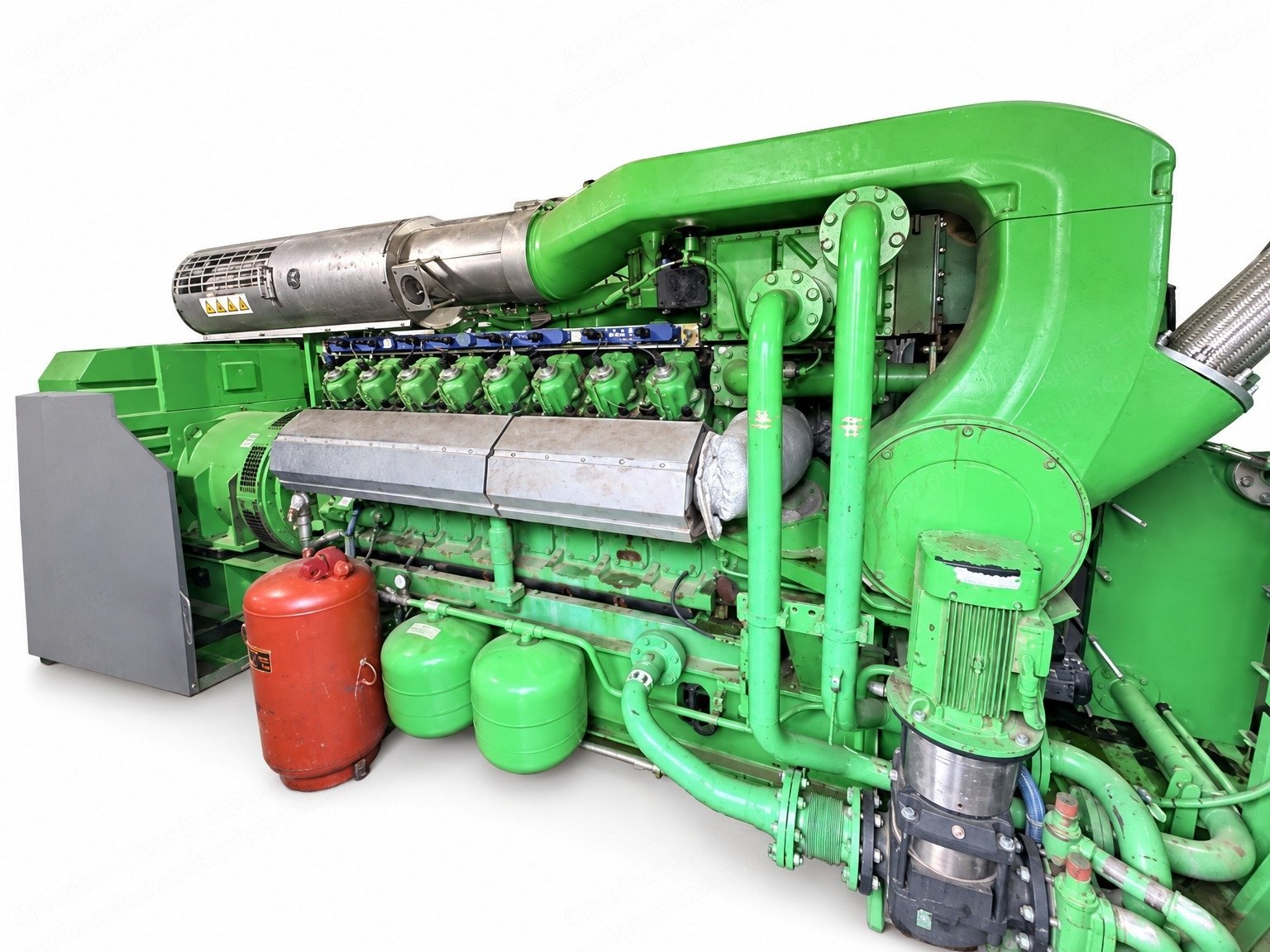 Jenbacher, J 416 GS-B91, Natural Gas Generator Sets, 1,127 kW, 60 Hz, 4,160 V, Leanox Lean-Burn, Stamford Generator, Installed 2012, Lot of 2