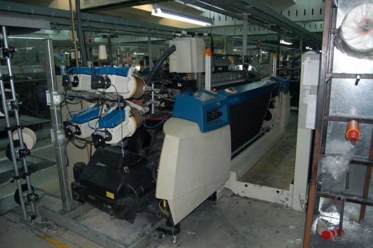 Picanol, OmniPlus800-4-P-220, 2005/2006, Air Jet Weaving Loom, 2200mm Working Width, 4 Colors, Staubli Cambox 1661