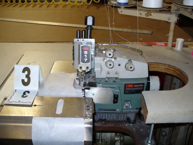 Porter, 517, Serger Flanger, with Table, 5 Threads
