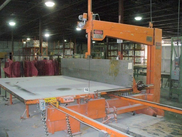 McNeil Femco, Vertical Foam Cutter, 3380x2890mm Table, 1010mm Throat Height