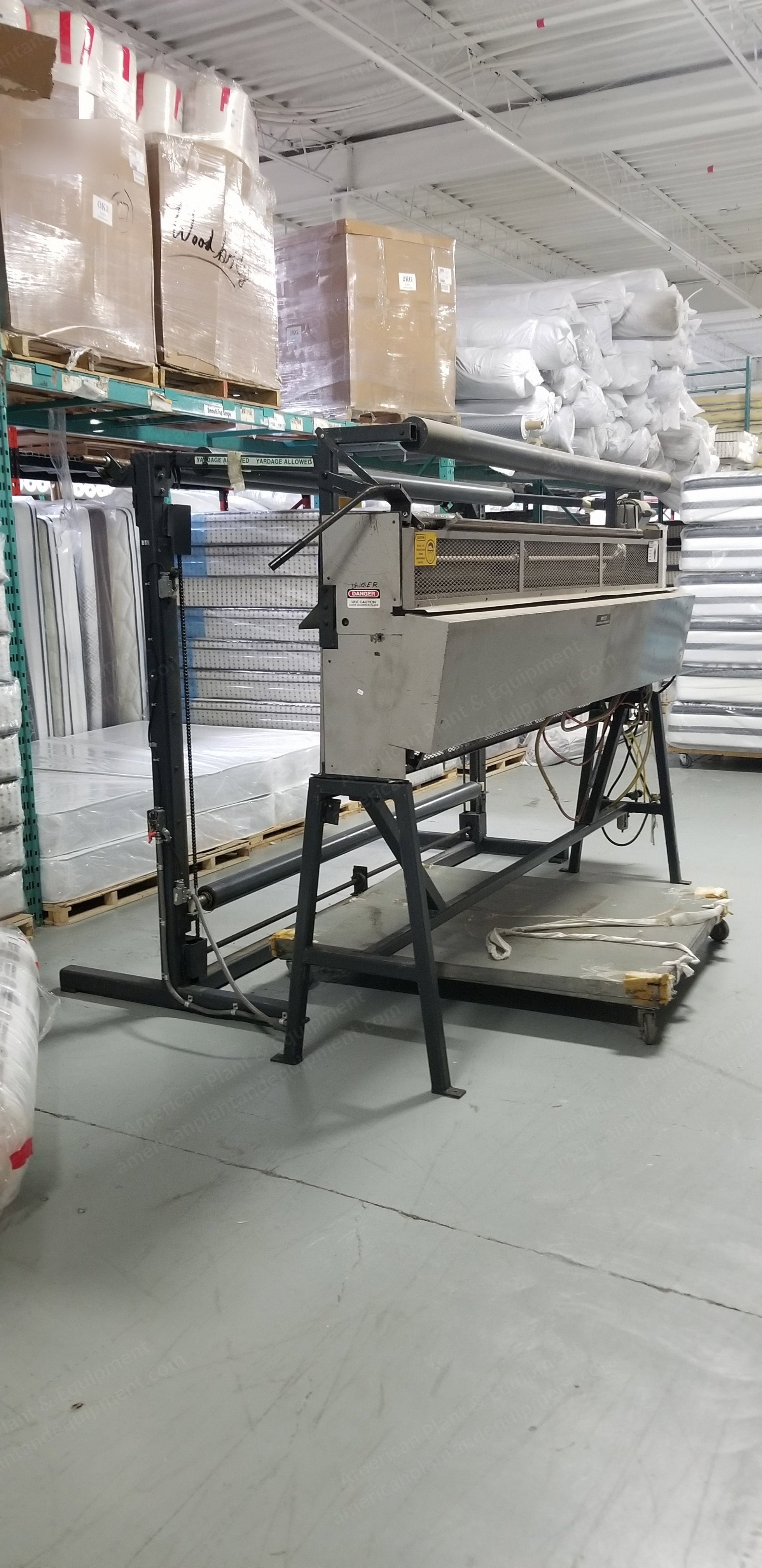 Gribetz, DG5500, Lockstitch Cam Driven Quilting Machine, with Spuhl Anderson Panel Cutter