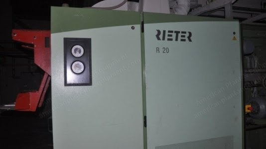 Rieter, R20, 1997, 220 to 280 Rotors, Uster UPG5, 380V 50Hz