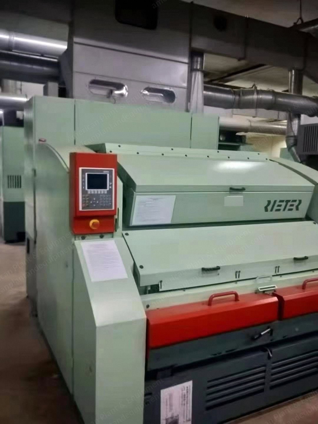 Rieter, C601, 2012, Cotton Carding, Can Size 40x48, Auto Leveller