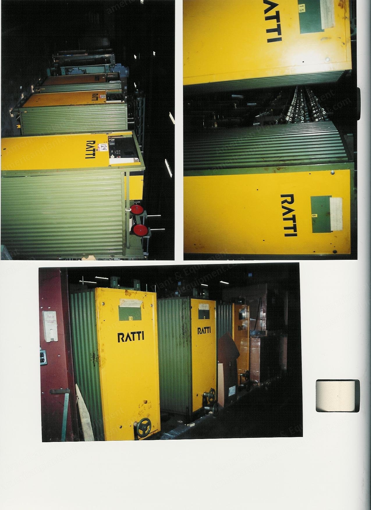 Ratti, R522-DT, Two-For-One Twisters, 144 Spindles, 200mm Pot Diameter, 30 HP