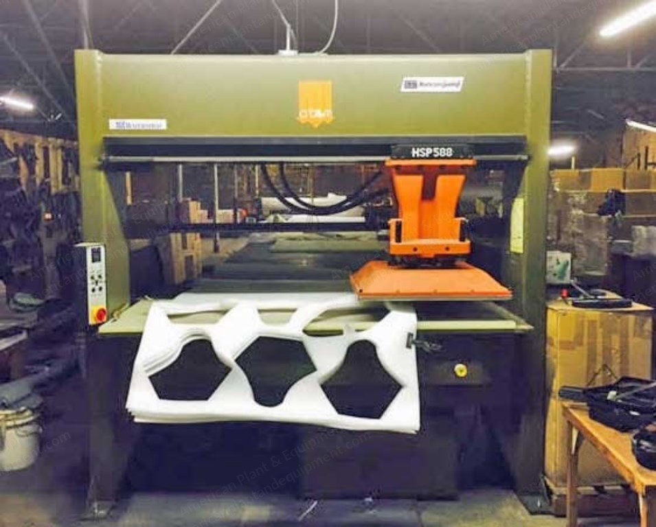 Atom, 588-10, Traveling Head Die Press, 30 Ton Capacity