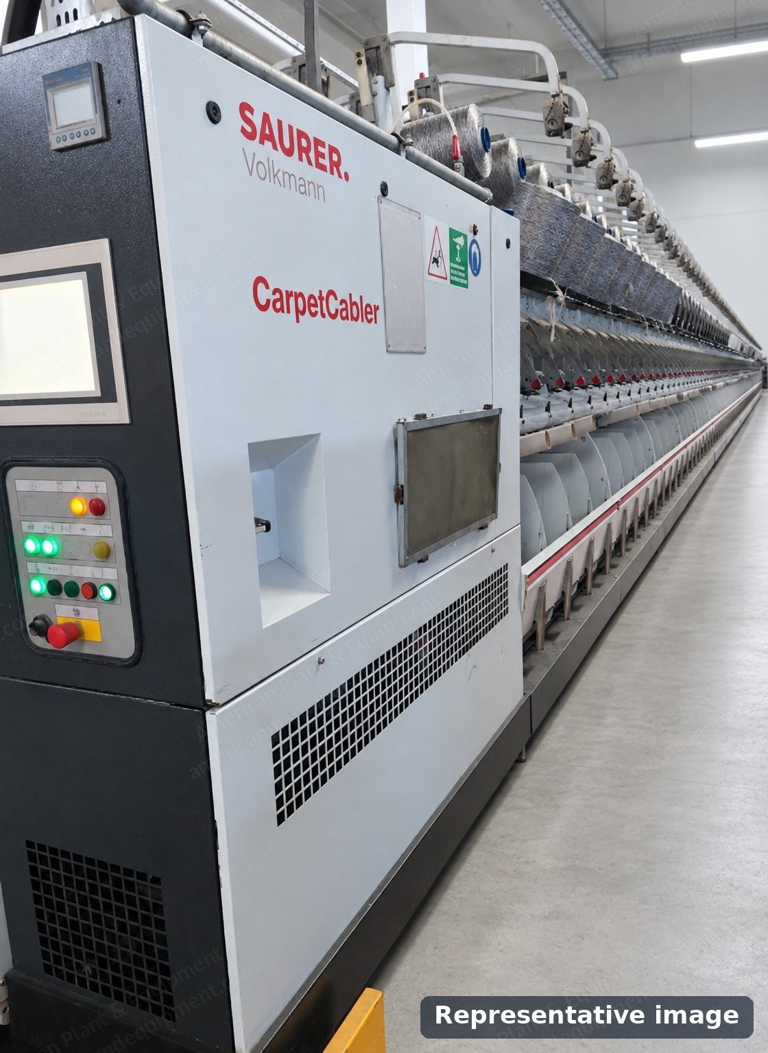 Saurer, 2012 to 2013, Carpet Yarn Twisting Machines, 176 Ends, 3 t/day, 8 Units