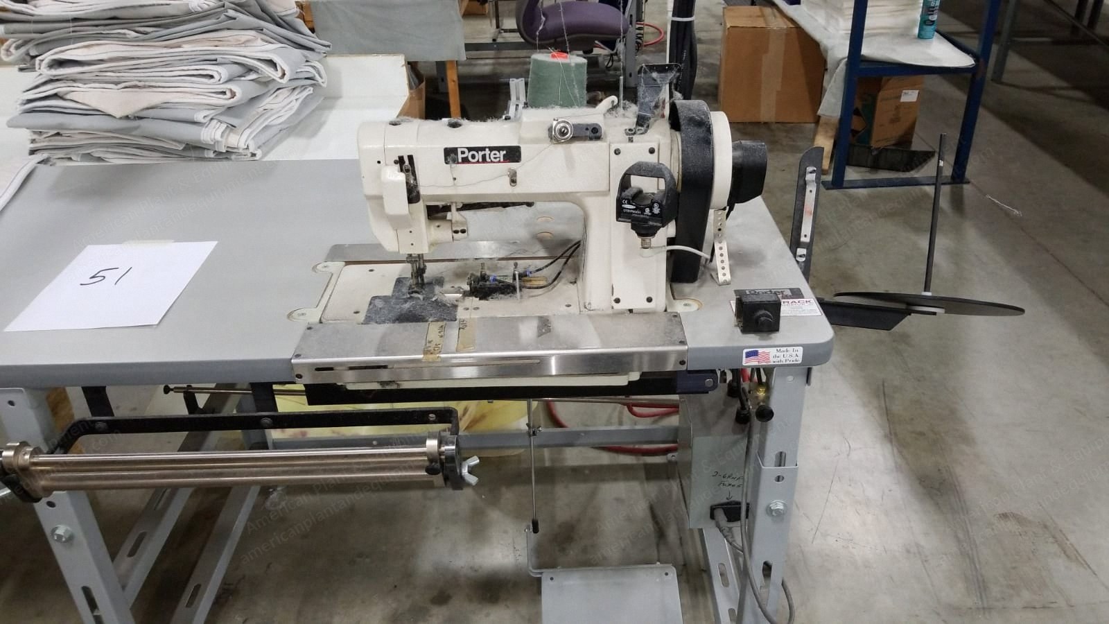 Porter, 300U, Sit Down Sewing Machine