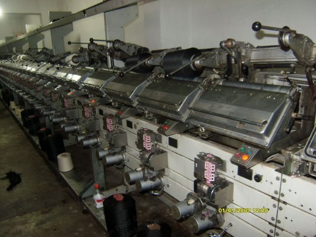 SSM, PW1, 1996, Yarn Winding Machine, 48 Positions, Final Rolling System, Yarn Lubrication