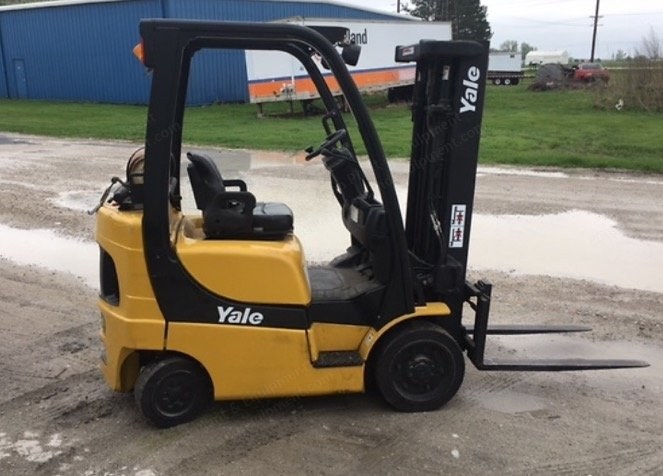 Yale, GLC040VX, 2006, 4000 lbs Capacity, Triple Mast, Sideshifter