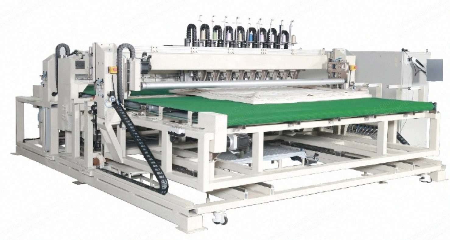 NovaStar, Automatic Nine Heads Bar-Tacking Machine, 9 Sets of Up & Down Heads, 200-400mm Distance, 6-Axis Servo