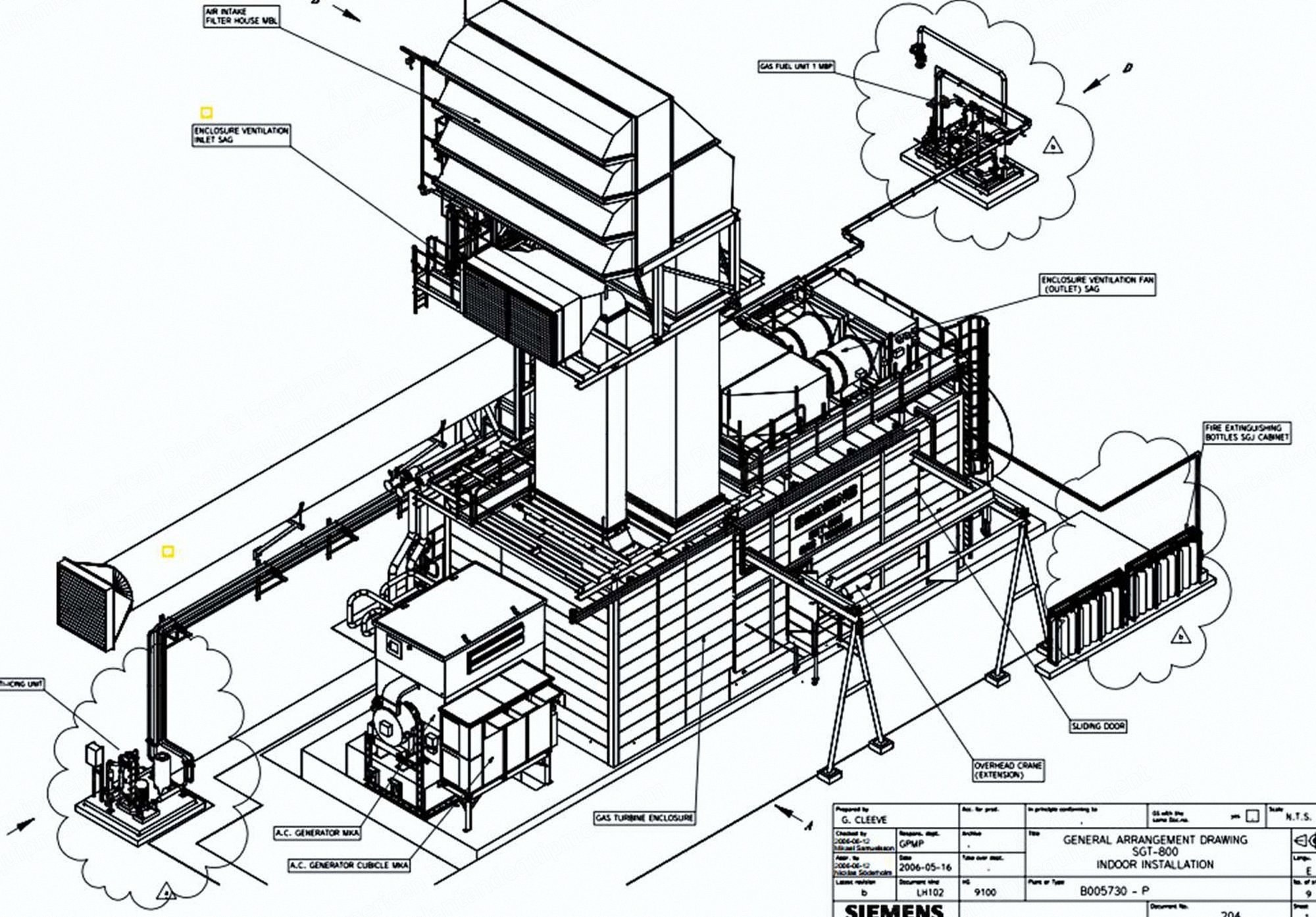 Siemens, SGT-800, 2008, 45 MW, 50 Hz
