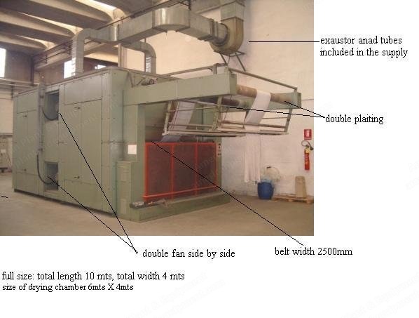 Alea Dryer, 1997, 2400mm Working Width, 2 Chambers, Gas Heated