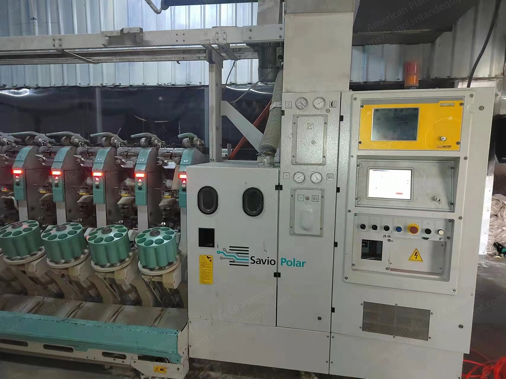Savio, Polar, Auto Coner Machine, 60 Spindles, 1818 Panel, Zenit Clearer