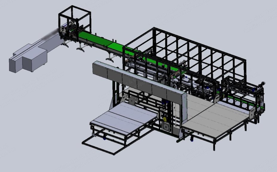 NovaStar, TF-300:100, Automatic Cutting Line for Abrasive Foam, 2000x2000mm Table, 260 pcs/min