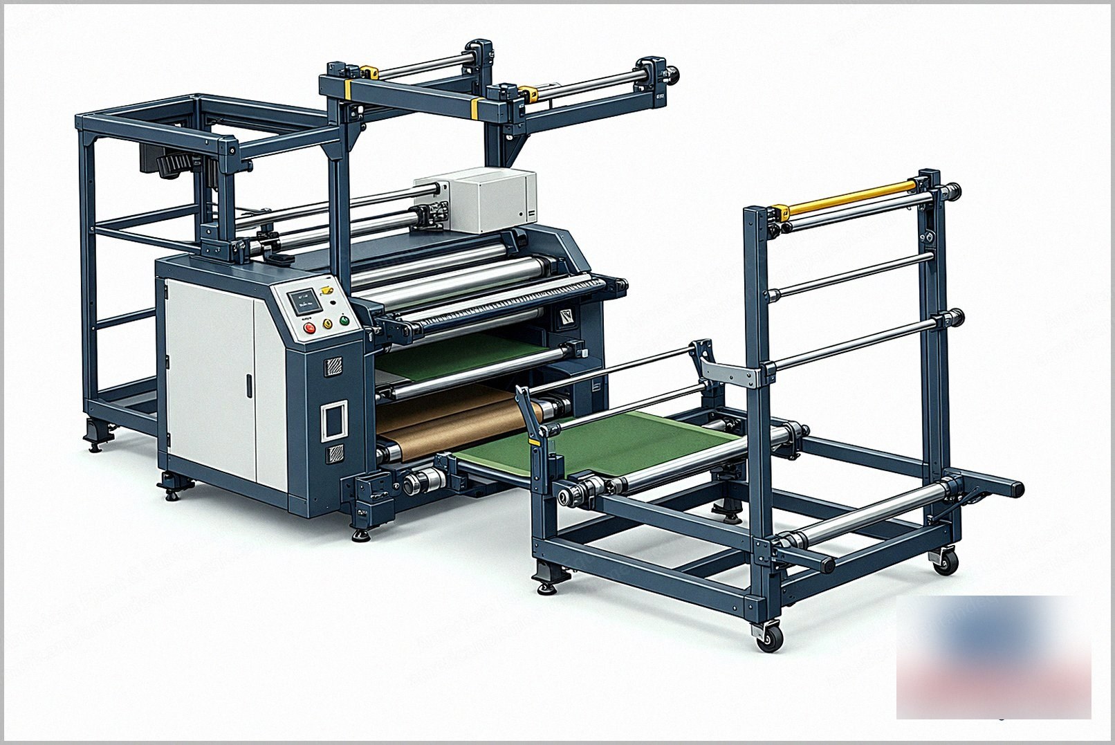 NovaStar, NF198, New, Narrow Web Calender Heat Press, up to 800 mm Transfer Width, 100% Oil Filled Drum