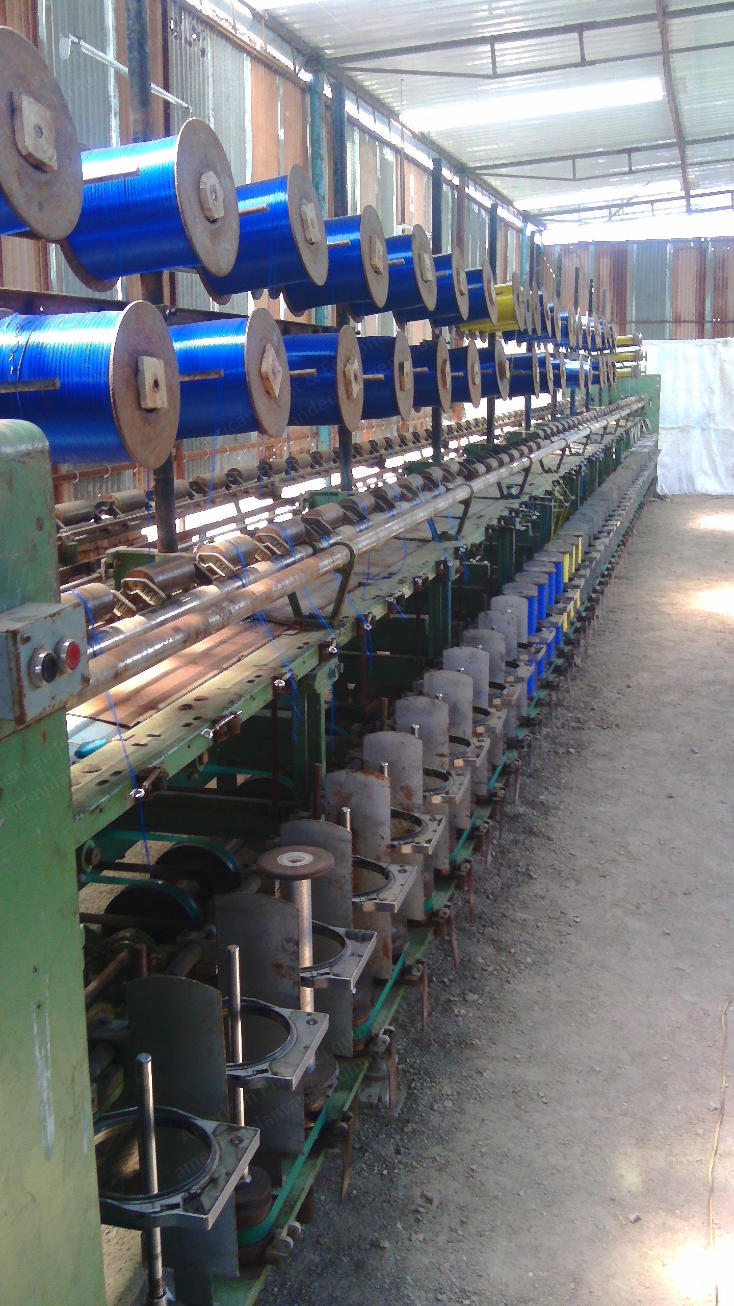 Hamel Ring Twister Machine, 100 Spindles, 6" Ring Diameter, 14" Lift, 12 HP